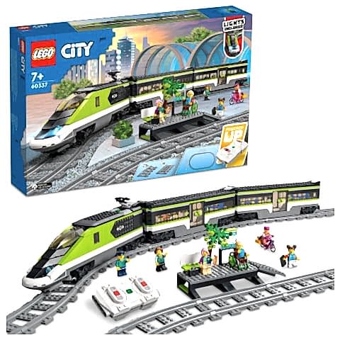 LEGO® City Ekspres Yolcu Treni 60337 - 7 Yaş ve Üzeri Çocuklar için Powered Up Teknolojili Oyuncak Tren Yapım Seti