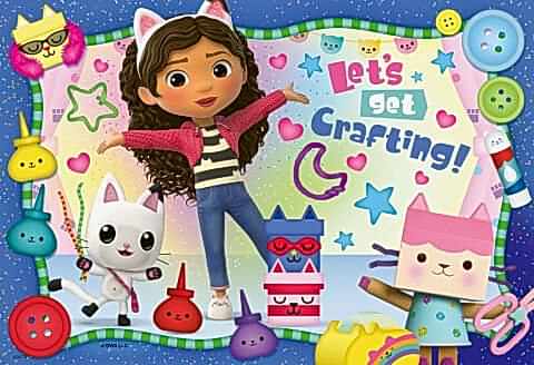 2x24 Parça Puzzle Gabby's Dollhouse