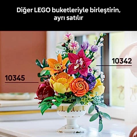LEGO® Botanicals Çiçek Aranjmanı Dekoratif Çiçek Modeli 10345