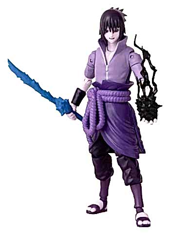 16 cm Sasuke Rinnegan / Mangekyo Sharingan Poz Verilebilir Figür - Anime Heroes Naruto Serisi