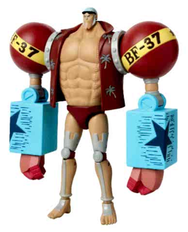 16 cm Franky Poz Verilebilir Figür - Anime Heroes One Piece Serisi