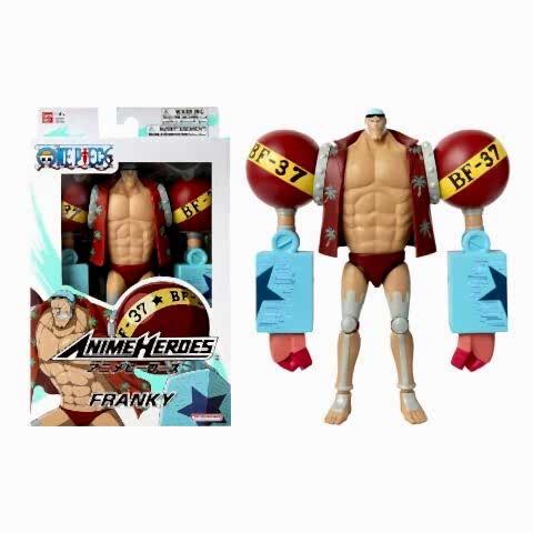 16 cm Franky Poz Verilebilir Figür - Anime Heroes One Piece Serisi