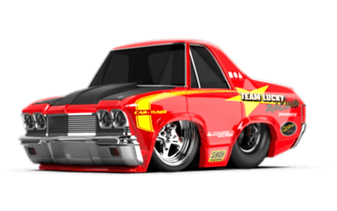 CarTuned S2 1968 Chevy El Camino - Kırmızı Pro Street Araba