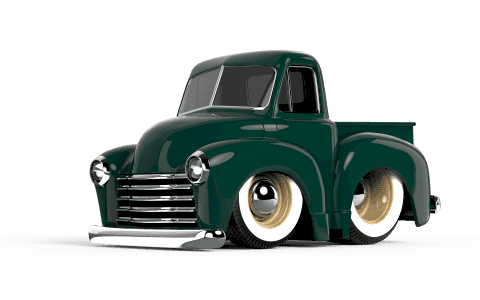 CarTuned S2 1953 Chevy Pickup - Yeşil Klasik Araba