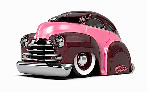 CarTuned S2 1947 Chevy Fleetline - Pembe Lowrider Araba
