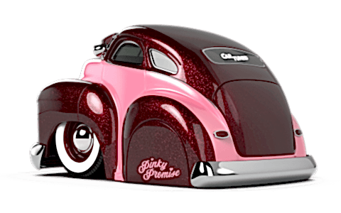 CarTuned S2 1947 Chevy Fleetline - Pembe Lowrider Araba