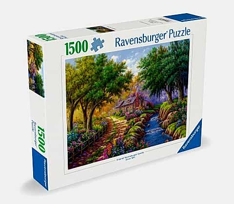 1500p Puzzle Nehirde Kulübe