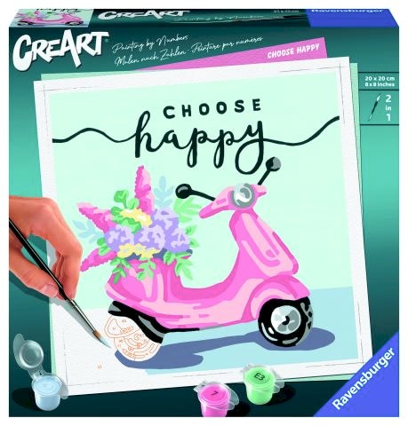 Creart Mutluluğu Seç - Sayılarla Boyama Hobi Seti