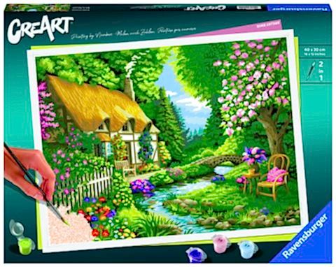 Creart Nehir Kulübesi - Sayılarla Boyama Hobi Seti