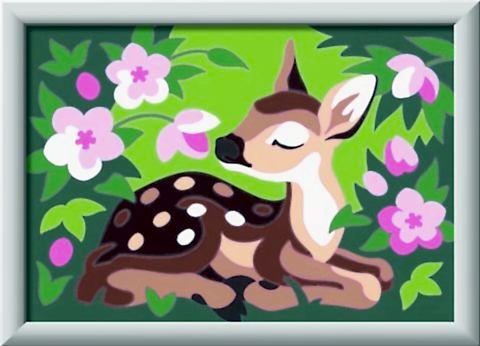 Creart Çiçekler ve Ceylan - Sayılarla Boyama Hobi Seti