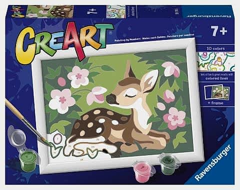 Creart Çiçekler ve Ceylan - Sayılarla Boyama Hobi Seti