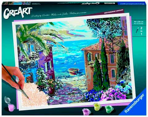 Creart Akdeniz Manzarası - Sayılarla Boyama Hobi Seti