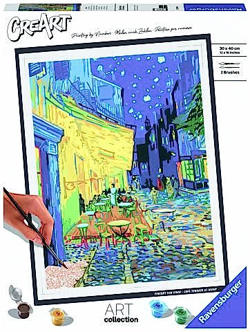 Creart Van Gogh Kafe Terasta Gece - Sayılarla Boyama Hobi Seti