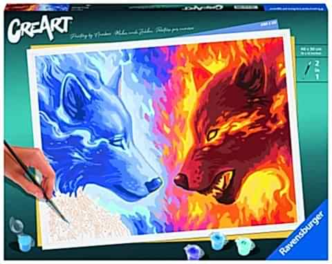 Creart Ateş ve Buz - Sayılarla Boyama Hobi Seti