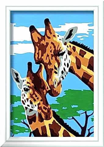 Creart Sevimli Zürafalar - Sayılarla Boyama Hobi Seti