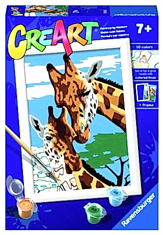 Creart Sevimli Zürafalar - Sayılarla Boyama Hobi Seti