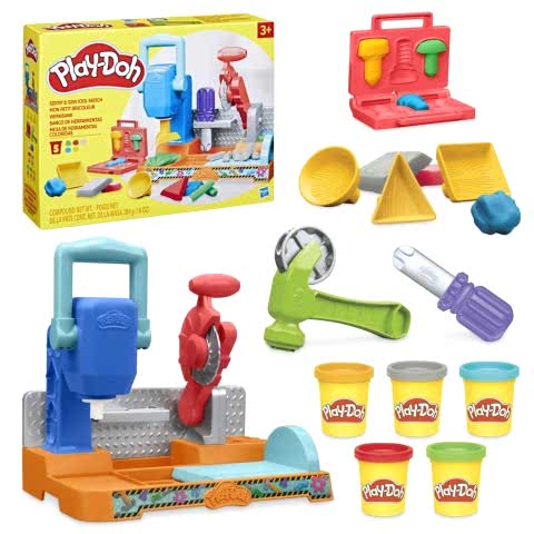 PLAY-DOH RENKLİ EL ALETLERİ TEZGAHI OYUN SETİ