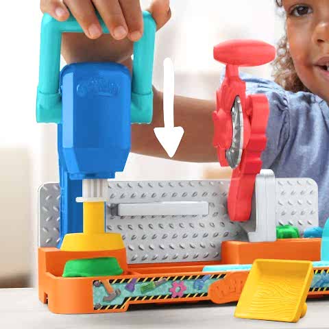 PLAY-DOH RENKLİ EL ALETLERİ TEZGAHI OYUN SETİ