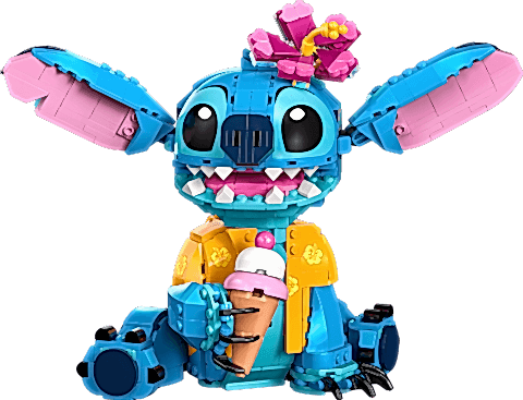 LEGO® ǀ Disney Stiç 43249 - Dondurma Külahlı İnşa Edilebilen Yaratıcı Oyuncak Yapım Seti (730 Parça)