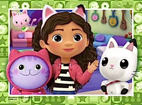 4 Puzzle Tek Kutuda Gabby's Dollhouse 12/16/20/24