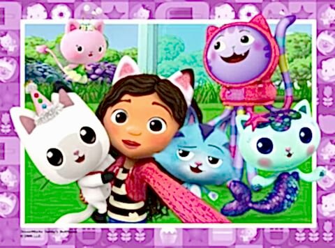 4 Puzzle Tek Kutuda Gabby's Dollhouse 12/16/20/24