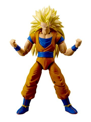 16 cm Dragon Ball Super Saiyan 3 Goku Poz Verilebilir Figür - Dragon Stars Serisi