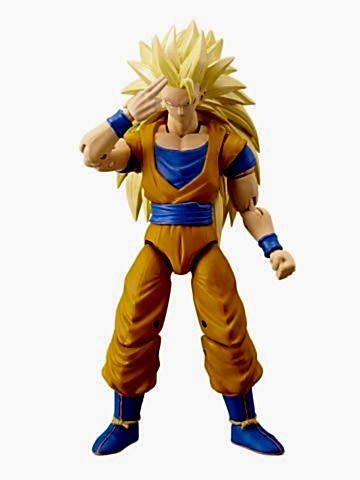 16 cm Dragon Ball Super Saiyan 3 Goku Poz Verilebilir Figür - Dragon Stars Serisi
