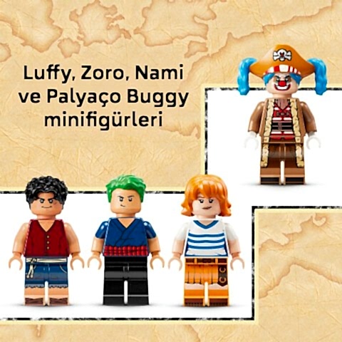 LEGO® ONE PIECE Palyaço Buggy'nin Sirk Çadırı Model Yapım Seti 75637