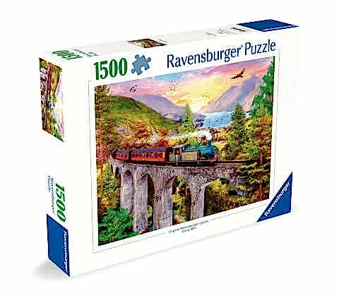 1500p Puzzle Köprüde Tren