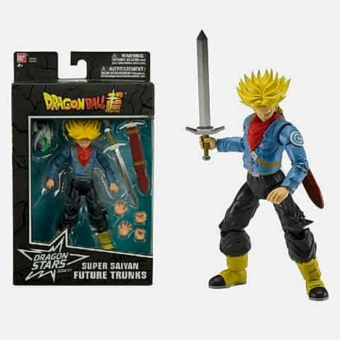 16 cm Dragon Ball Super Saiyan Future Trunks Poz Verilebilir Figür - Dragon Stars Serisi
