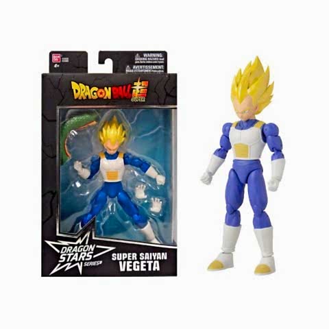 16 cm Dragon Ball Super Saiyan Vegeta Poz Verilebilir Figür - Dragon Stars Serisi