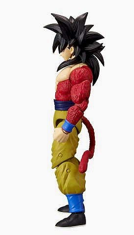 16 cm Dragon Ball Super Saiyan 4 Goku Poz Verilebilir Figür - Dragon Stars Serisi