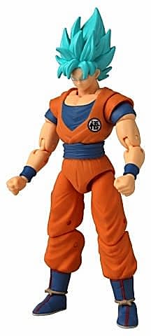 16 cm Dragon Ball Super Saiyan Blue Goku Poz Verilebilir Figür - Dragon Stars Serisi