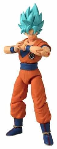 16 cm Dragon Ball Super Saiyan Blue Goku Poz Verilebilir Figür - Dragon Stars Serisi