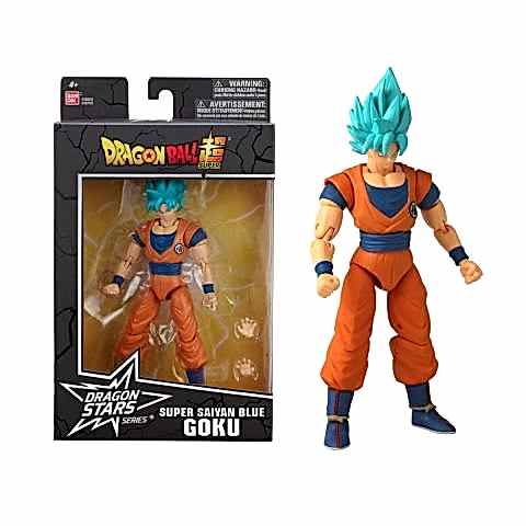 16 cm Dragon Ball Super Saiyan Blue Goku Poz Verilebilir Figür - Dragon Stars Serisi