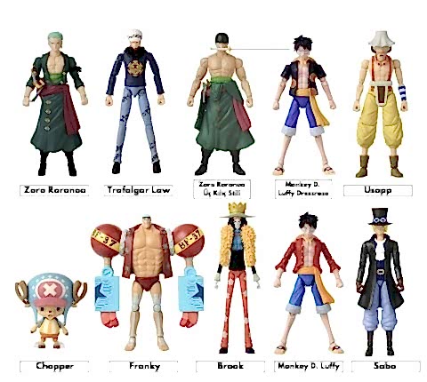 One Piece Karakter Asortisi - Anime Heroes One Piece Serisi