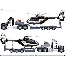 Kamyon Helikopter Set 35cm