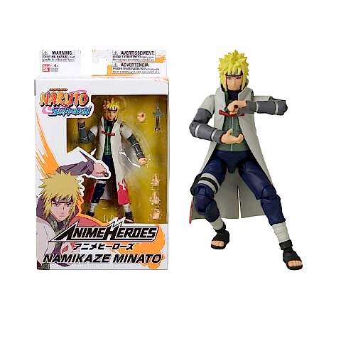 16 cm Minato Namikaze Poz Verilebilir Figür - Anime Heroes Naruto Serisi