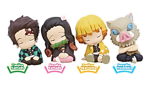 Twinchees Demon Slayer Figürleri Uyuyan Minikler