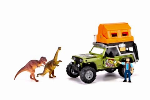Dickie Toys Dino Jeep ve Kamp Seti