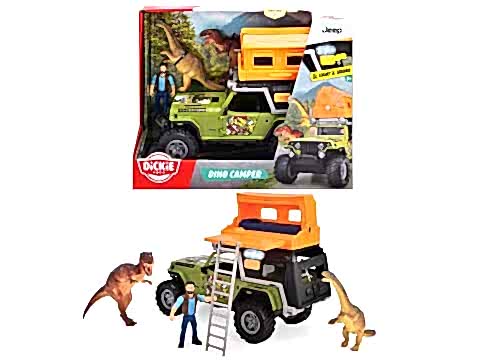 Dickie Toys Dino Jeep ve Kamp Seti