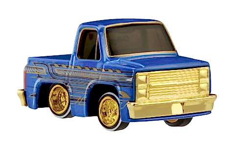 CarTuned S3 1987 Chevy C10 - Mavi Lowrider Araba