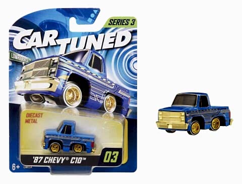 CarTuned S3 1987 Chevy C10 - Mavi Lowrider Araba