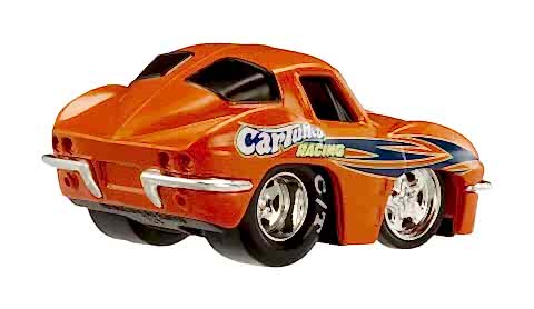 CarTuned S3 1963 Chevy Corvette Stingray - Turuncu Pro Street Araba