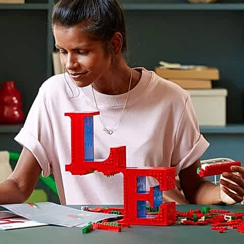 LEGO® Art LOVE, Çiftler için Hediye ve Dekoratif Süs Eşyası 31214