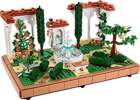 LEGO® Icons Fıskiyeli Bahçe Yetişkinler için Ev ve Ofis Dekoru Yapım Seti 10359