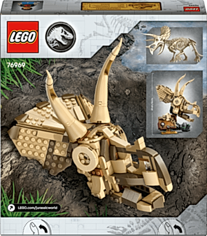 LEGO® Jurassic World Dinozor Fosilleri: Triceratops Kafatası Model Seti 76969