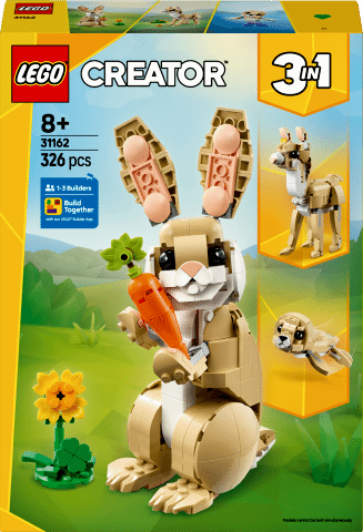 LEGO® Creator 3’ü 1 Arada Sevimli Tavşan Oyun Seti 31162