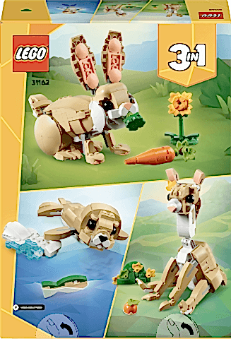 LEGO® Creator 3’ü 1 Arada Sevimli Tavşan Oyun Seti 31162