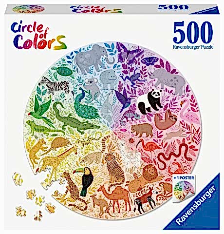 Ravensburger 500 Parçalı Daire Puzzle Hayvanlar